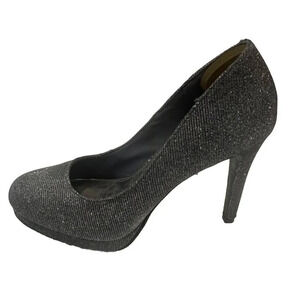 Fioni Night Women’s Heels Size 9.5 Silver Sparkly Evening Pumps Wedding Formal
